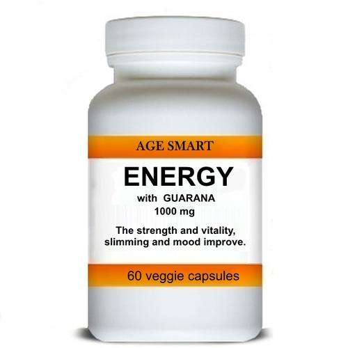 Age Smart Guarana 60 caps 1000mg.Strong SLIMMING. Source of ENERGY.Slimming! Post R45 upto 3 bottles