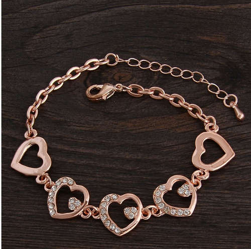 18k Gold Filled  Luxurious Bracelet with Rhinestone Crystals.In Golden Gift Box.R40 shipping.