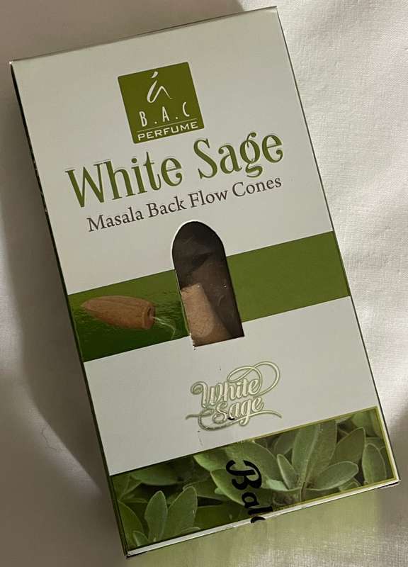 White Sage Masala Back Flow Incense Cones (Jumbo)
