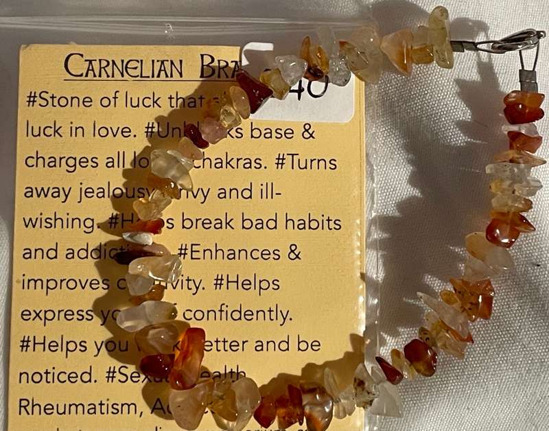 Carnelian Clipped Bracelet