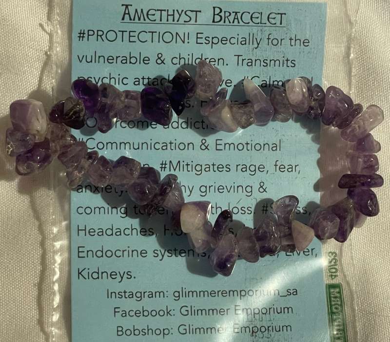 Amethyst Elastic Bracelet