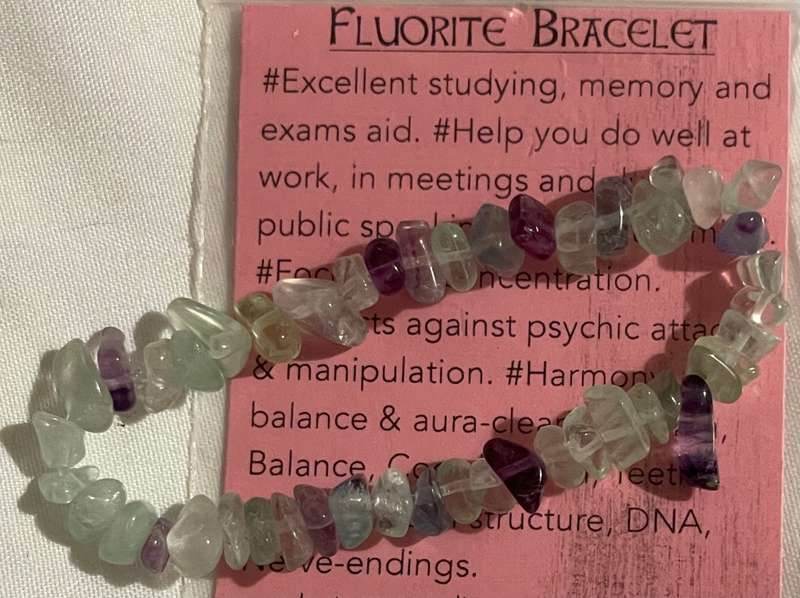 Fluorite Elastic Bracelet