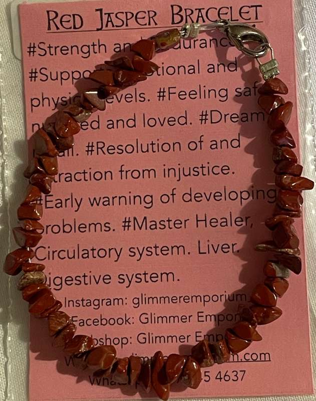 Red Jasper Clipped Bracelet