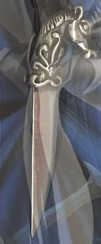 Horse Headed Sword Pewter Pendant