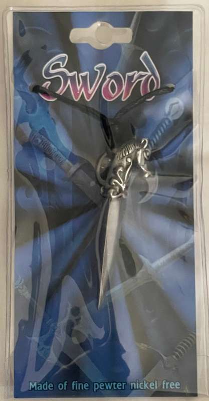 Horse Headed Sword Pewter Pendant