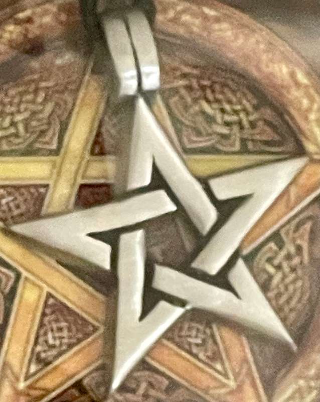 Pentagram Pewter Pendant