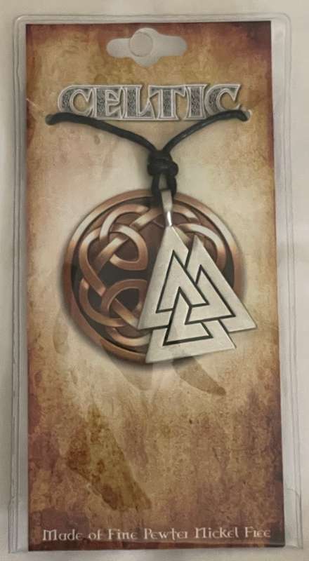 Valknut Pewter Pendant - Norse
