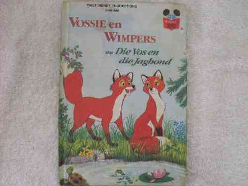 Walt Disney - Vossie en Wimpers van Die Vos en die Jaghond - (Hardeband)