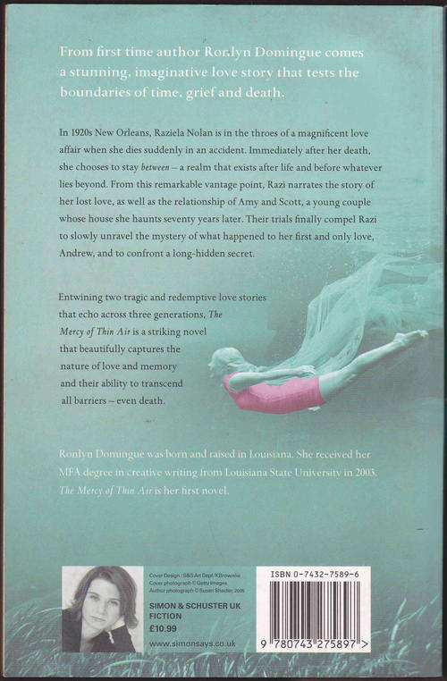DOMINGUE, Ronlyn - The Mercy of Thin Air - (Larger Paperback)