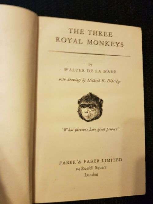 MARE, Walter de la - The Three Royal Monkeys - (Hardcover)