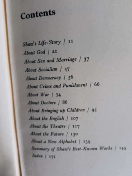 SHA - ADAM, Ruth - What Shaw Really Said - (Hardcover in Wrapper)