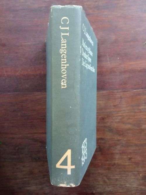 LANGENHOVEN, C.J. - Versamelde Werke : Slegs deel IV (4) van `n onvolledige 1974 stel