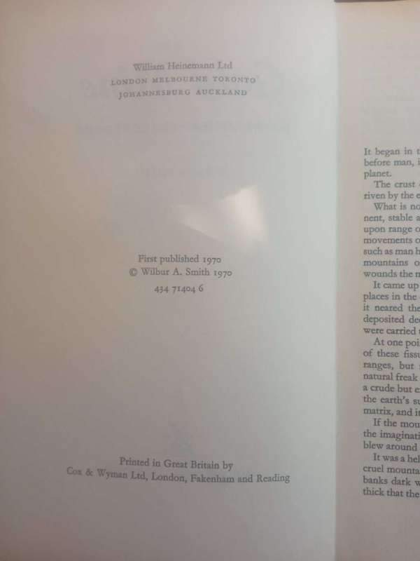 SMITH, Wilbur - Gold Mine - (1970 1st Edition Hardcover)