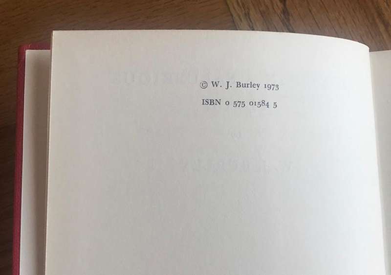 BURLEY, W.J. - Death in a Salubrious Place - (Excellent 1st Edition Hardcover in Wrapper) *
