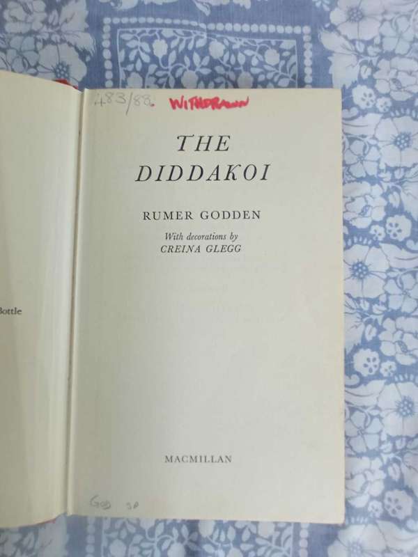 GODDEN, Rumer - The Diddakoi - (Hardcover in Wrapper)