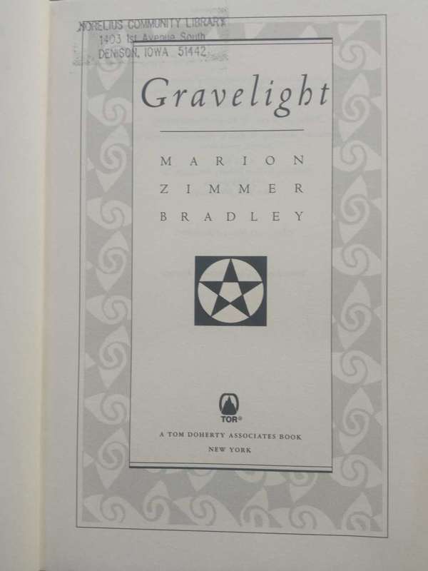 BRADLEY, Marion Zimmer - Gravelight - [Shadow`s Gate # 3] - (Hardcover in Wrapper)