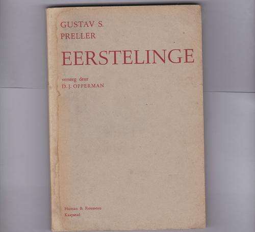 PRELLER, Gustav S. - Eerstelinge - (Sagteband)