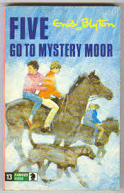 BLYTON, Enid - Five go to Mystery Moor  - (Hardcover with illulstrated boards)