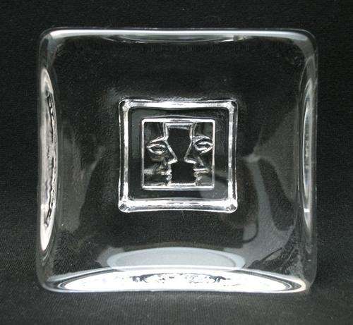 KOSTA BODA Glass Dish : Friday - (Was a Volvo gift to an important client)