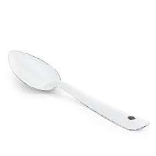 VINTAGE ENAMEL SERVING SPOON