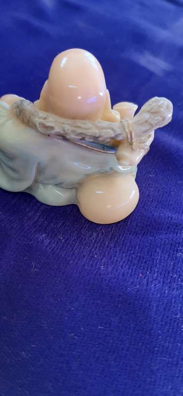 LOVELY SET OF 6 LAUGHING BUDDHAS