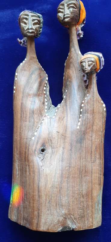 MOZAMBICAN THREE LADIES CARVING