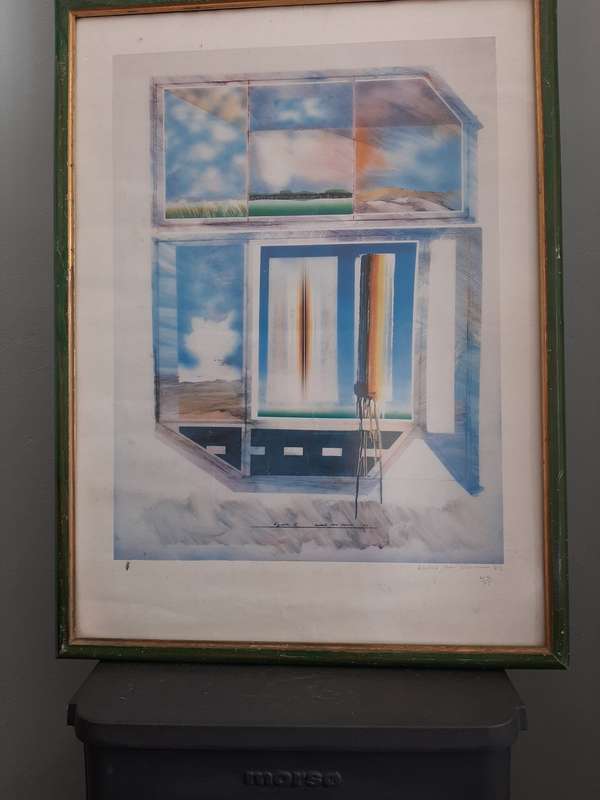 LUKAS VAN VUUREN NUMBERED PRINT 1983 TITLED SQUARE 1