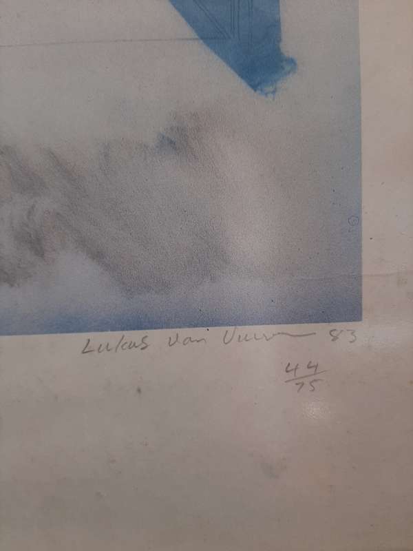 LUKAS VAN VUUREN NUMBERED PRINT 1983 TITLED SQUARE 1