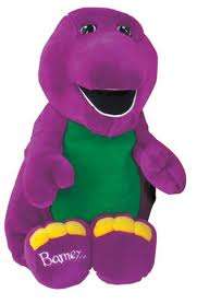 Barney soft toy doll