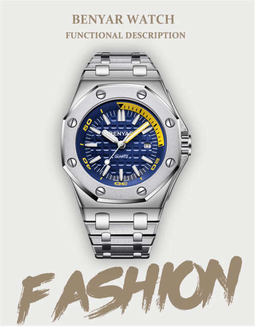 Benyar Reloj Hombre Mens Watch.