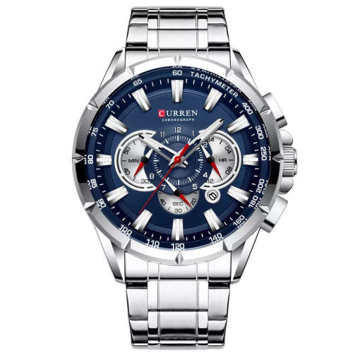 CURREN Mens Watch Tachymeter