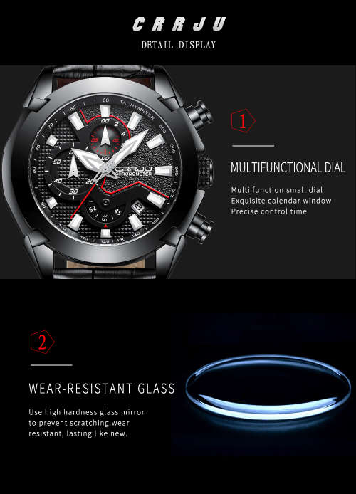 CRRJU Top Luxury Chronometer Watch