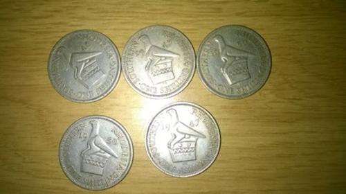 1 shilling -1947(2) + 1948(1) + 1950 (2) Southern Rhodesia - LOT