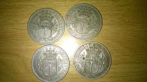 1/2 crown -1947(2) + 1951(1) = 1954 (1) - Rhodesia & Nyasaland