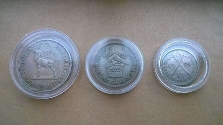 SET - Southern Rhodesia 2 shilling 1951 + 1 shilling 1949 + 6pence 1950