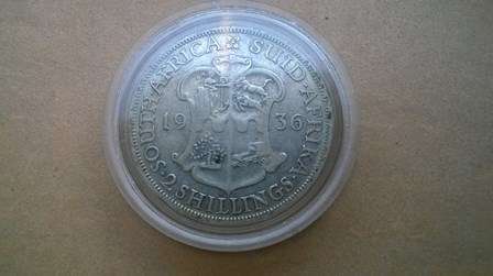 SA Union Silver 1936 2 1/2 Shilling