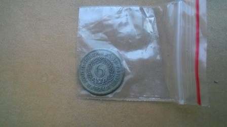 1924 Sixpence 6d 6 Pence