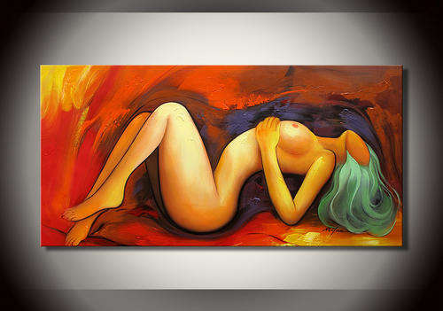 ORIGINAL CONTEMPORARY MODERN NUDE PAINTING