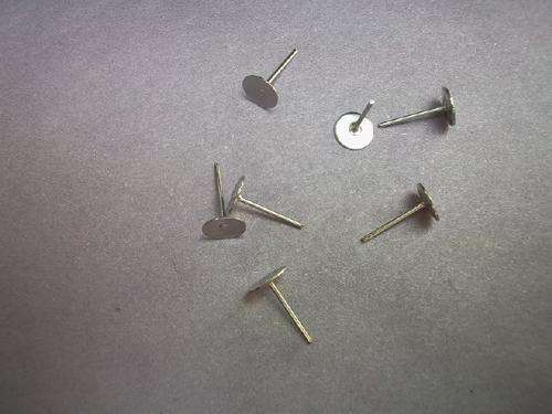 NICKEL EARRINGS FLAT BACKS 50PC-CHEAP COURIER DELIVERY