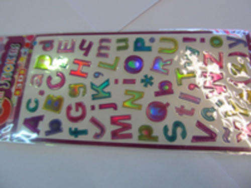 54PC PLASTIC SHINY MIXED LETTERS-CHEAP COURIER DELIVERY