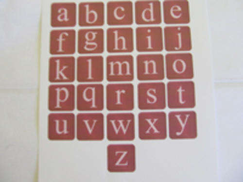 26PC RED LETTERS UNCUT-CHEAP COURIER DELIVERY