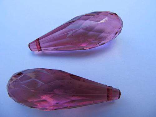 PURPLE TEARDROP ACRYLIC-2PC
