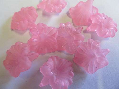 PINK FLOWER  ACRYLIC-5PC