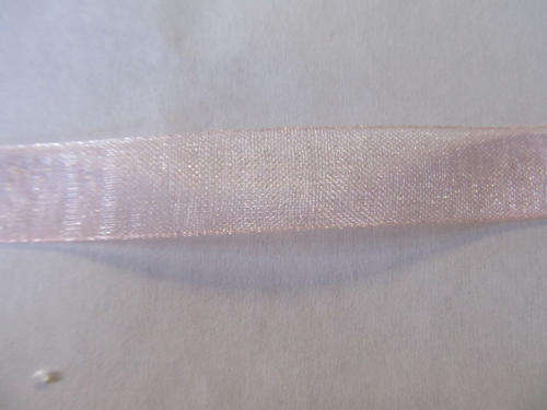 LIGHT PINK  ORGANZA  RIBBON-1M