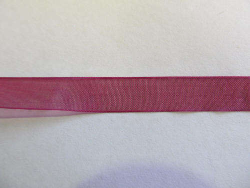 MAROON ORGANZA  RIBBON-1M