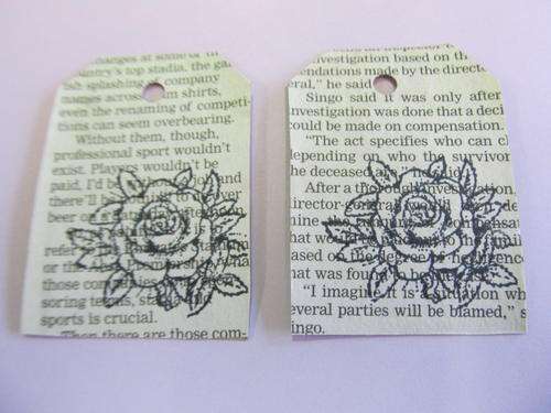 NEWSPAPER TAGS-4PC
