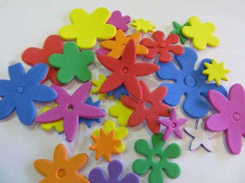 ADHESIVE BACK FLOWERS EMBELLISHMENT-10PC