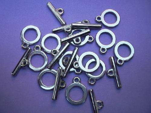 NICKEL RHODIUM CLASPS-4SETS-CHEAP COURIER DELIVERY