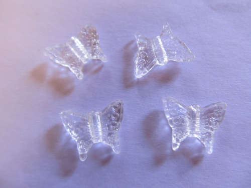 ACRYLIC BUTTERFLY- CLEAR - 5PC-CHEAP COURIER DELIVERY