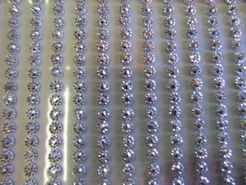 SELF-ADHESIVE RHINSTONES SILVER